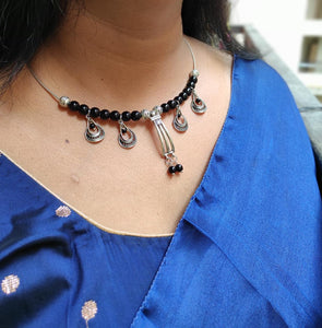 Oxidized Hasli Necklace