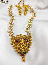 Load image into Gallery viewer, Dancing Ganesha Necklace And Earring Set