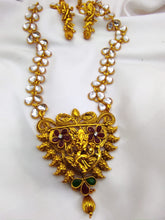 Load image into Gallery viewer, Dancing Ganesha Necklace And Earring Set