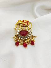 Load image into Gallery viewer, Gold Plated Stone Embellished Earring