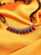 Load image into Gallery viewer, Stone Embellished Multicolour Mangalsutra Set