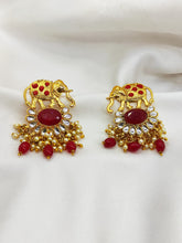 Load image into Gallery viewer, Gold Plated Stone Embellished Earring