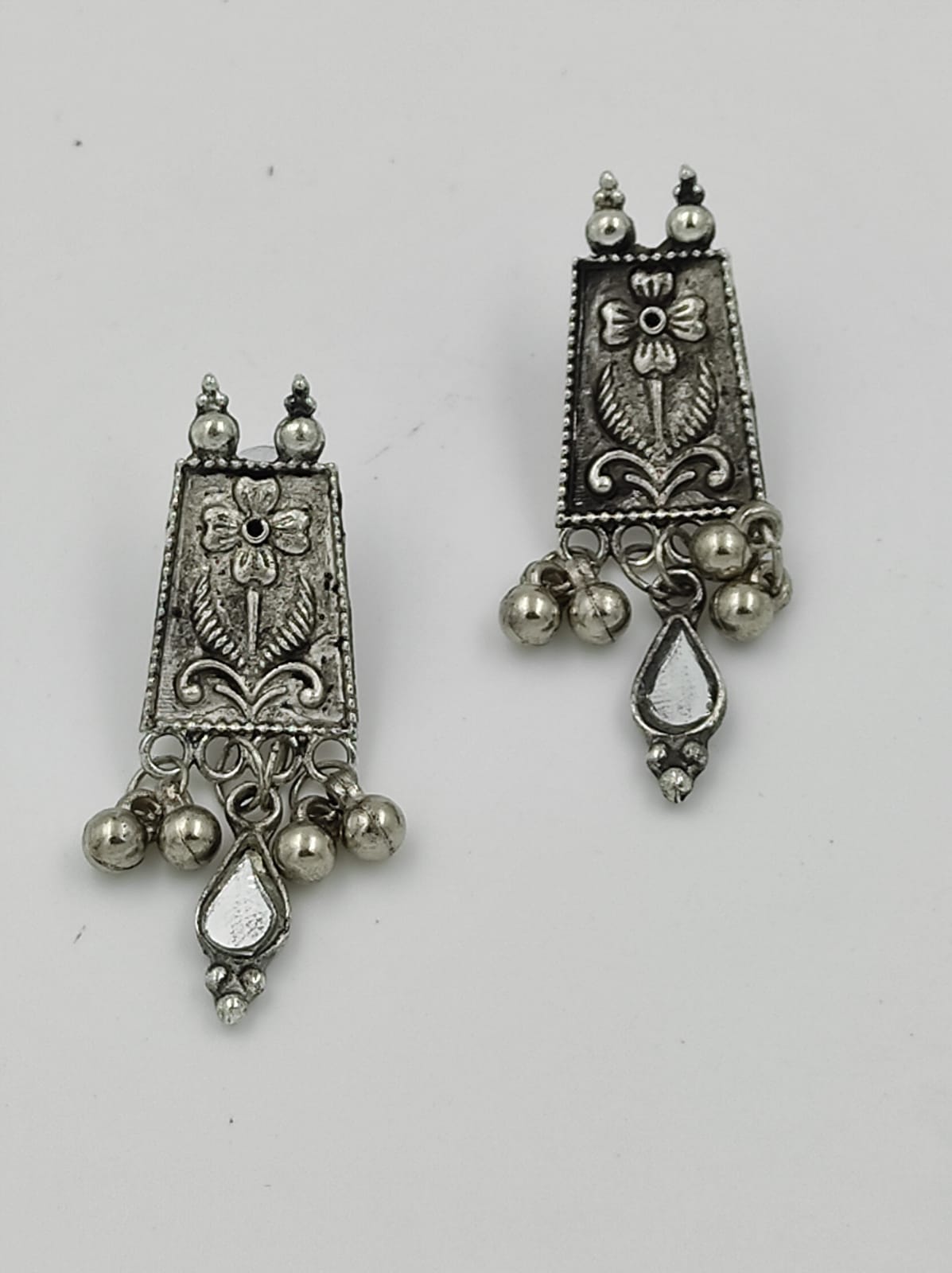 Buy Fida Ethnic Traditional Oxidised Silver Necklace, Earrings & Ring  Jewellery Gift Set Online