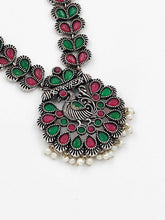 Load image into Gallery viewer, A2 Fashion Multicolor Oxidized Silver Elegantly Ethnic Peacock Jewelry Set