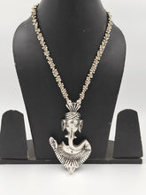 Load image into Gallery viewer, A2 Fashion Oxidized Silver/German Silver Divine Lord Ganesha/Vinayak/Ganpati Necklace