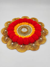 Load image into Gallery viewer, A2 Fashion Decorative Pompom candle holder/Pompom Rangoli/Diwali Decoration