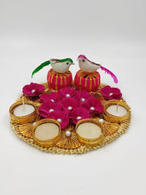 Load image into Gallery viewer, A2 Fashion Diwali Decorative Floral Gota Patti Candle Holder