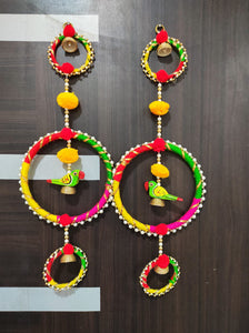 A2 Fashion Handmade Rajasthani Multicoloured Door/Wall Hanging,Diwali Decoration/Home Decoration