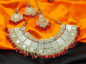 A2 Fashion Enchanting Crimson Reflections Bridal Jewelry Set