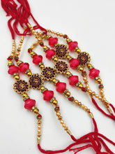 Load image into Gallery viewer, A2 Fashion Wooden Plated Om Beaded Rakhi