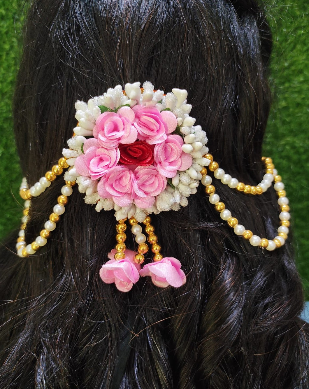 Artificial Flower Hair Accessories - South India Jewels