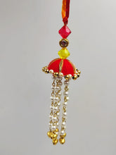 Load image into Gallery viewer, A2 Fashion Designer Kundan Gotapatti  Bhaiya Bhabhi Rakhi/Couple Rakhi Set/Rakhi Lumba Set