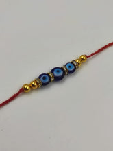 Load image into Gallery viewer, A2 Fashion Evil Eye Bracelet Rakhi/Couple Rakhi Set/Bhai Bhabhi Rakhi