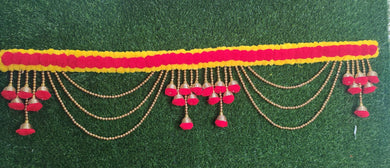 A2 Fashion Designer Pompom Beaded Diwali Toran-Bandarwal for Main Door/Toran Door Hanging