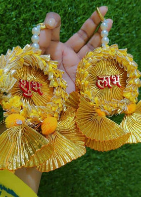 A2 Fashion Decorative Gota Patti Shubh Labh Door Hanging Toran Diwali Decoration/Home Decoration