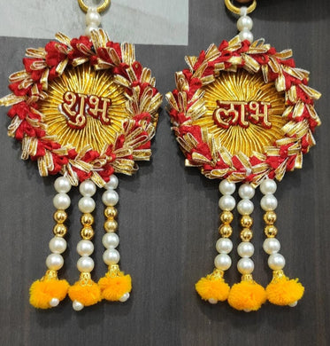 A2 Fashion Decorative Gota Patti Shubh Labh Door Hanging Toran Diwali Decoration/Home Decoration