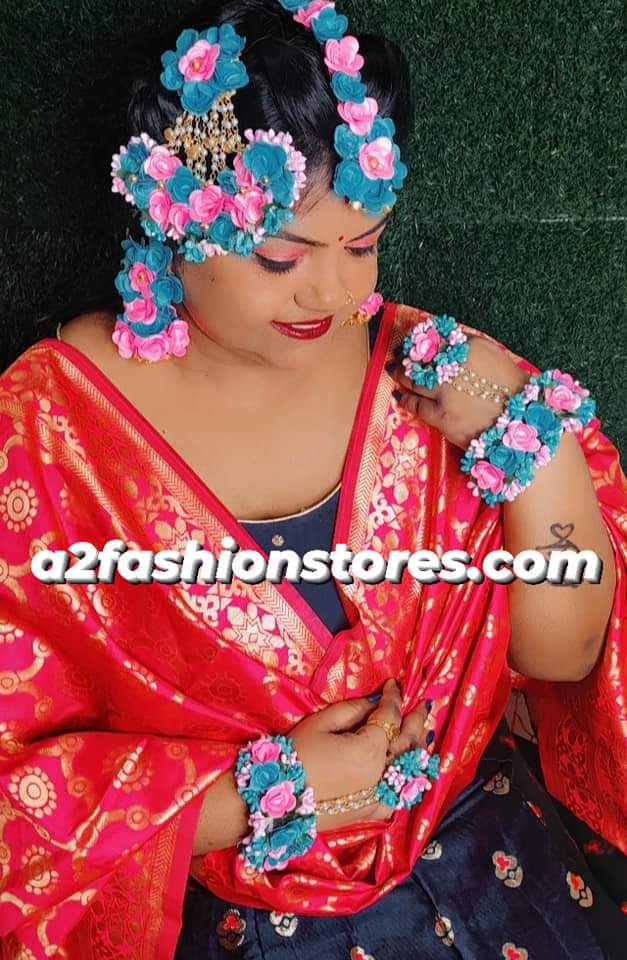 Artificial Flower Jewelry, Flower jewellery, India, moments by jisha