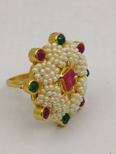 Load image into Gallery viewer, Gold Plated Pearl Ring